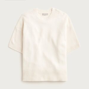 J. Crew Women's Soft Cream Crew Neck Sweater